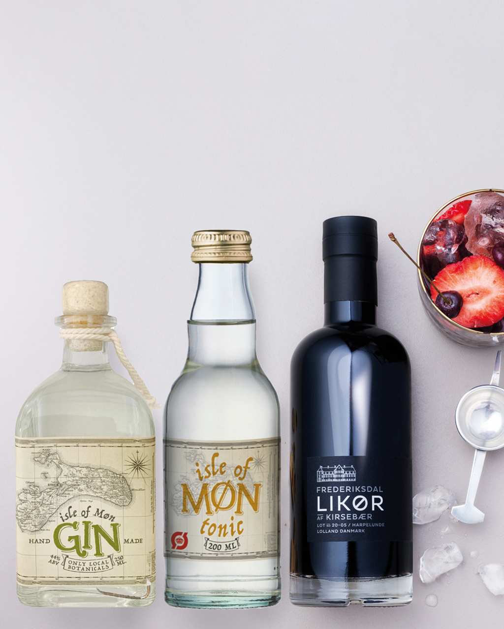 Frederiksdal Cocktail pakke - likør og gin